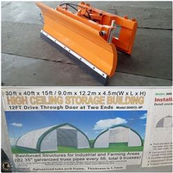 FEATURED ITEMS: STORAGE BUILDING AND DOZER BLADE!