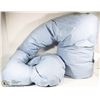 Image 1 : LEACHCO SNOOGLE TOTAL BODY PREGNANCY PILLOW BLUE