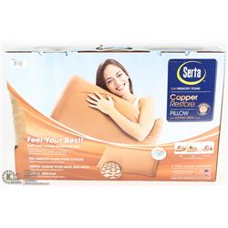 SERTA GEL MEMORY FOAM COPPER RESTORE PILLOW