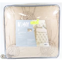 VCNY HOME ,3PC COMFORTER SET KING,CAMEL COLOUR