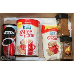 BOX OF NEW NESCAFE COFFEE & COFFEE MATE