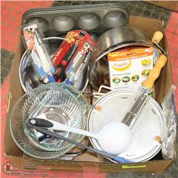 LARGE BOX W/BAKING ACCESSORIES INCL.