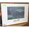 Image 1 : MONET NYMPHEAS FRAMED PRINT. 28X20