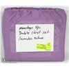 Image 1 : NEW 4PC DOUBLE SHEET SET,LAVENDER COLOUR