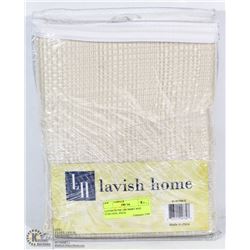 LAVISH HOME GROMMET ROD CURTAINS,2PACK