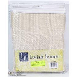 LAVISH HOME GROMMET ROD CURTAINS,2PACK
