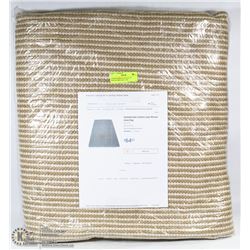 HOMETRENDS COTTON/JUTE WOVEN AREA RUG,TAN