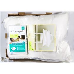 LAVISH HOME 100% COTTON FEATHER DOWN PILLOW