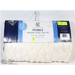 BUNDLE OF 3 NEW BATH MATS,2 MEMORY FOAM