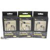 Image 1 : LOT OF 3. HI-FIDELITY EARBUDS 3.5MM IN EAR