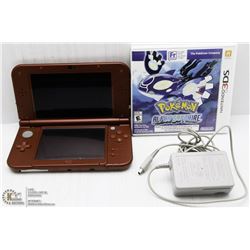 NINTENDO 3DS XL RED/W CHARGER WORKING