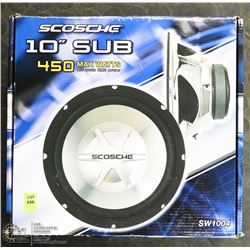 SCOSHE 450 WAT 10" VEHICLE SUB