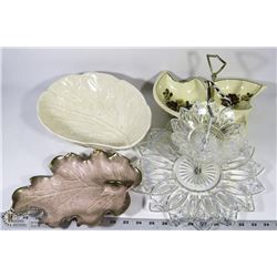 ESTATE LOT OF VINTAGE SERVING DISHES