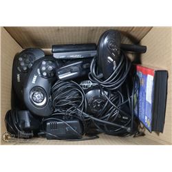 SEGA GENESIS 16 BIT GAME CONSOLE W/4 REMOTES AND