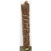 Image 1 : VINTAGE WOOD CARVED POLE 40" TALL