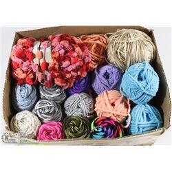 1 BOX OF YARN