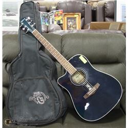 HOHNER ACOUSTIC/ELECTRIC LEFT HAND GUITAR W/