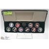 Image 1 : 1988 OLYMPIC COIN SET CONSISTS OF 10 STERLING