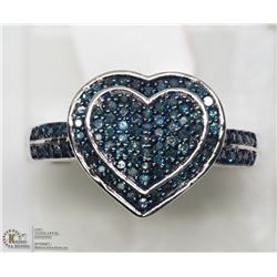 21) STERLING SILVER RING SET W/94 GENUINE DIAMONDS