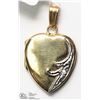 Image 1 : 28) 10KT GOLD LOCKET WITH DIAMOND