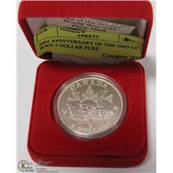 2005 ANNIVERSARY OF THE END OF WWII 5 DOLLAR PURE