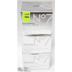PACK OF THREE NO 7 EARLY DEFENCE NIGHT CREAM