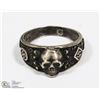 Image 1 : GERMAN TOTENKOPT SS NAZI 800 SILVER RING, ENGRAVED