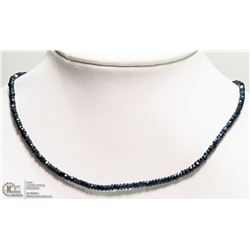 31) 18KT GOLD CLASP NECKLACE W NATURAL SAPPHIRES