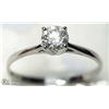 Image 2 : 36) 10KT WHITE GOLD SOLITAIRE DIAMOND RING