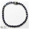 Image 1 : 40) SILVER TENNIS STYLE BLUE SAPPHIRE BRACELET