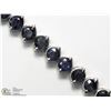 Image 2 : 40) SILVER TENNIS STYLE BLUE SAPPHIRE BRACELET