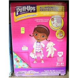 CASE OF 66 3T-4T HUGGIES PULL UPS GIRLS TRAINING
