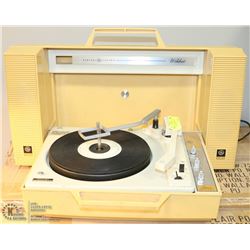 VINTAGE GE WILDCAT STEREO RECORD PLAYER WITH