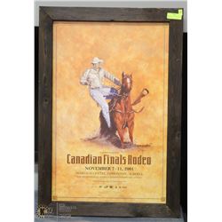 VINTAGE CANADIAN FINALS RODEO 26X37 NOV 7, 2001