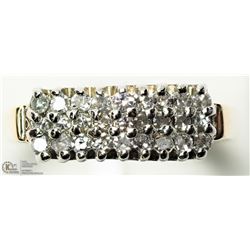 42) 14KT GOLD RING W/ 1CT DIAMONDS