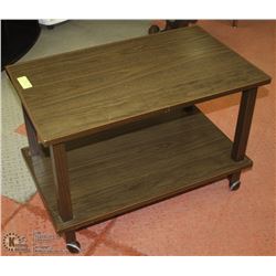 2-TIER MULTI-PURPOSE STAND, ON WHEELS -