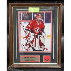 MARTIN BRODEU FRAMED PICTURE WITH PIN.