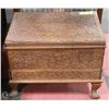 Image 1 : VINTAGE INTRICATELY CARVED MAHOGANY CHEST WITH