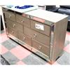 Image 1 : NEW GREY MIRRORED ACCENT 7 DRAWER DRESSER