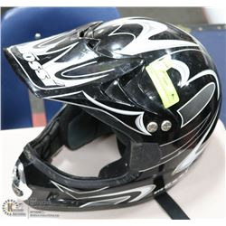 BLACK MOSSI BLACK MOTORCYCLE HELMET
