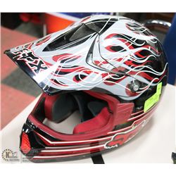 RED FOX MOTORCYCLE HELMET