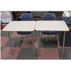 Image 1 : PAIR OF SCHOOL DESKS