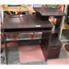 Image 1 : DARK BROWN COMPUTER DESK WITH SLIDE