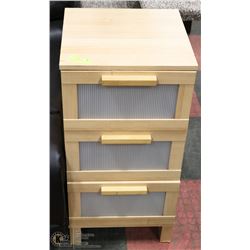 WOOD 3-DRAWER MULTI-PURPOSE STORAGE