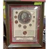 Image 1 : FRAMED COINS OF KING GEORGE VI SET