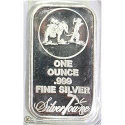 SILVERTONE 1 TROY OUNCE .999 SILVER BAR