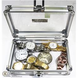 CASE OF SEVERAL WATCHES, SEIKO WRIST WATCHES, AND