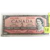 Image 1 : 1954 CANADIAN $2 BILL