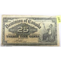 1900 CANADIAN SHINPLASTER
