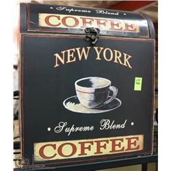 DECORATIVE COFFEE STASH FOR PODS, BEANS 12X10X6